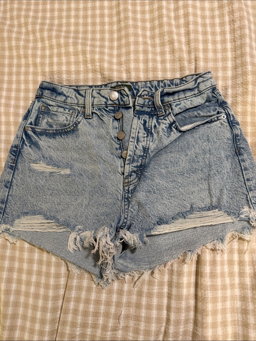 wild fable Light Blue Distressed Denim Cutoff Shorts